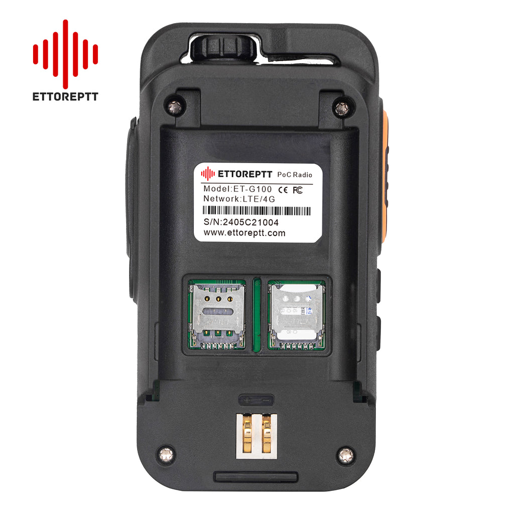 RADIO POC ETTOREPTT ET-G100 4G LTE con 1 Año Todo Incluido