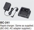 Cargador Rápido ICOM BC-241 para Batería BP-300 y Radio Satelital IC-SAT100