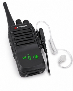 Micrófono Audífono PTT con Tubo Acústico para ET-U38 y Radios Kenwood y otras marcas K1 de 2 Pines