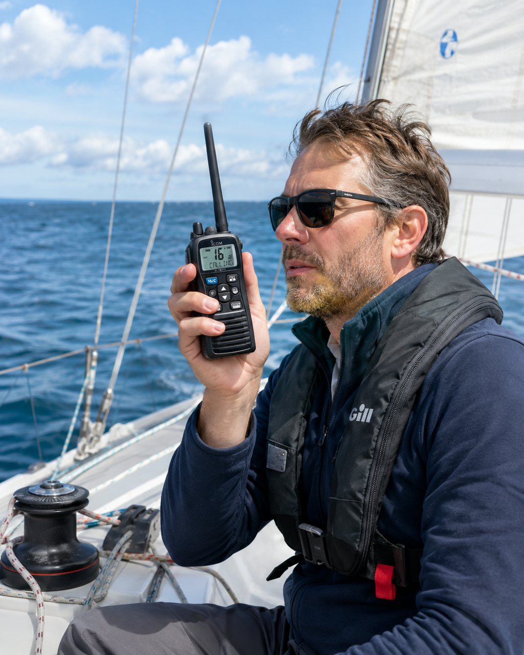 Radio Marino VHF ICOM IC-M73 – 6 W | IPX8 | AquaQuake™ | Dualwatch / Tri-watch
