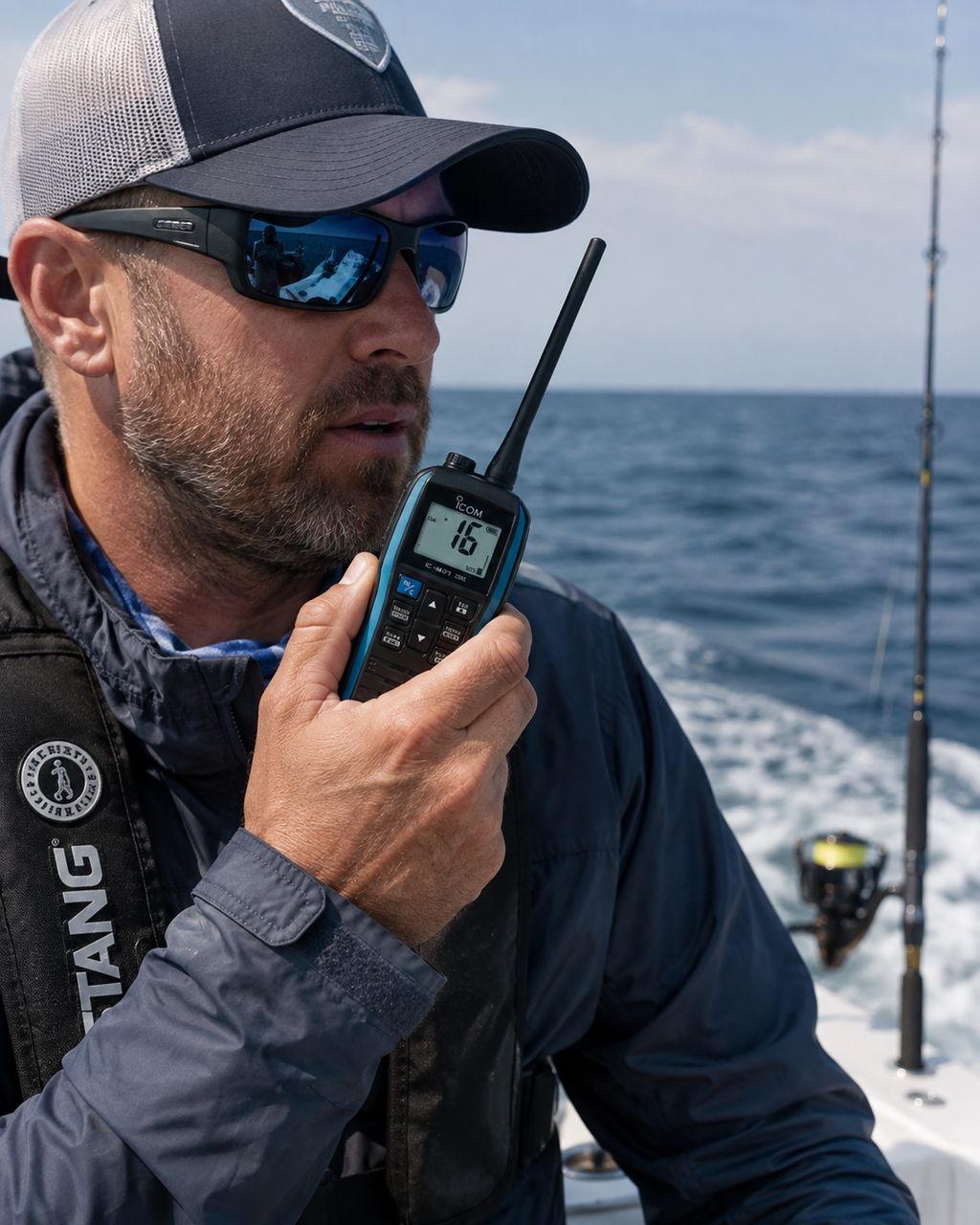 ICOM IC-M25 EVO – Radio Marino VHF Portátil Flotante 5 W | USB-C | IPX7 | Float’n Flash™
