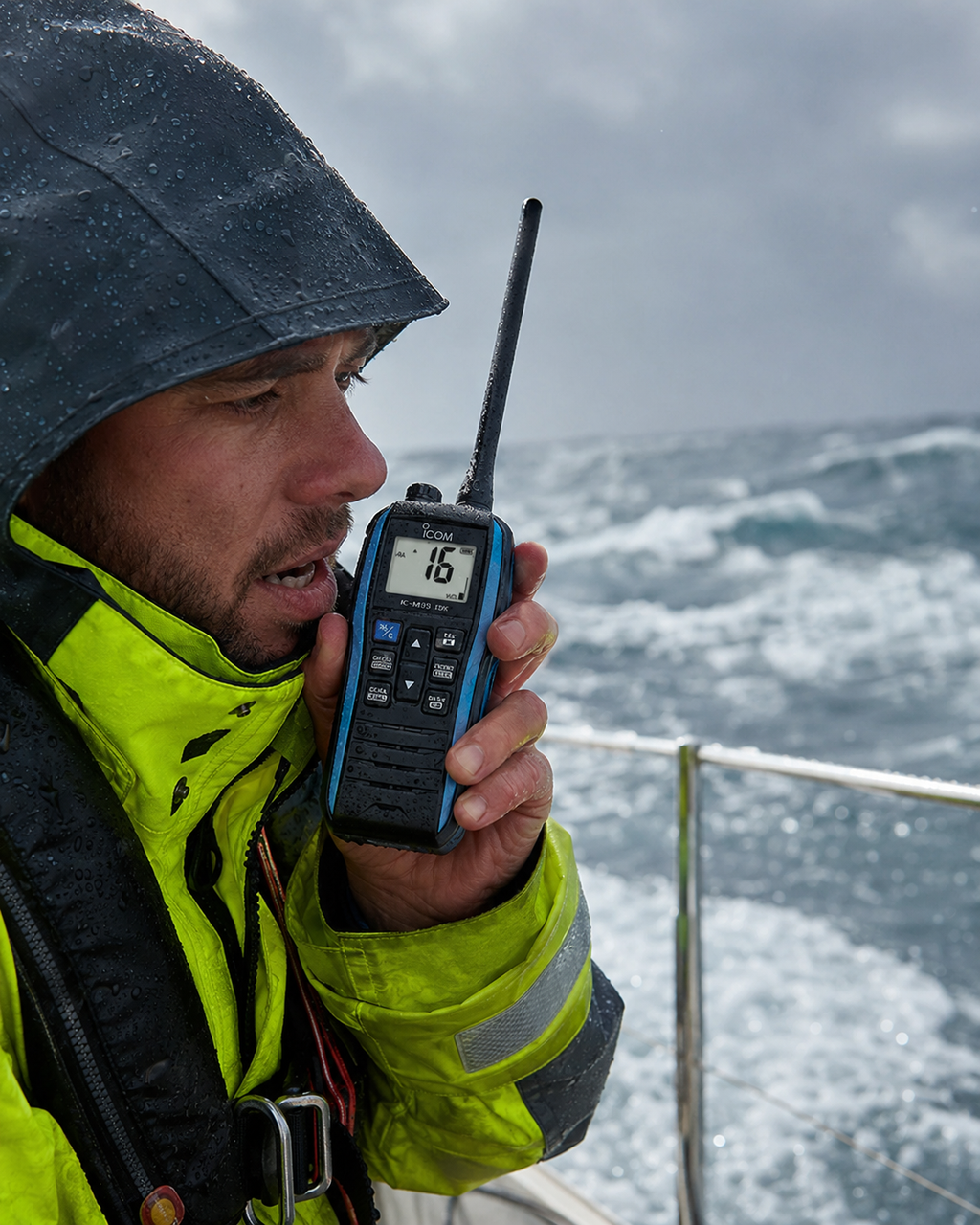 ICOM IC-M25 EVO – Radio Marino VHF Portátil Flotante 5 W | USB-C | IPX7 | Float’n Flash™