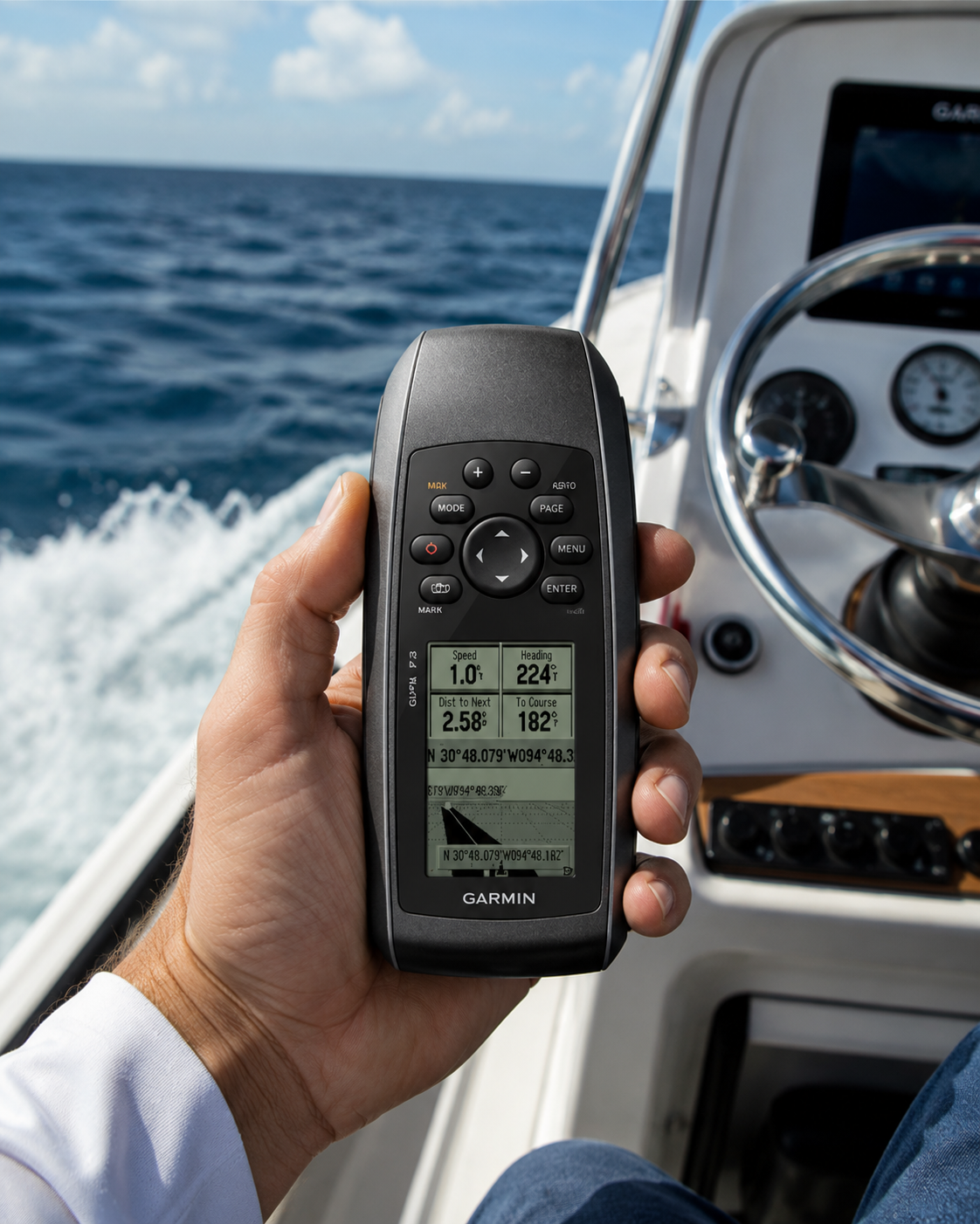 GPS Garmin GPSMAP 73 Portátil – Navegación Marina Precisa, Resistente y Flotante