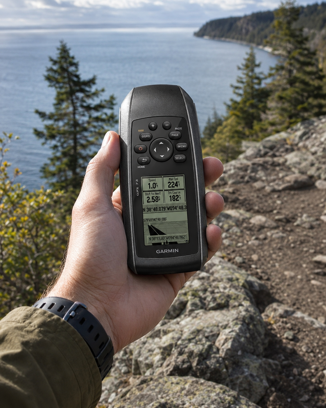 GPS Garmin GPSMAP 73 Portátil – Navegación Marina Precisa, Resistente y Flotante