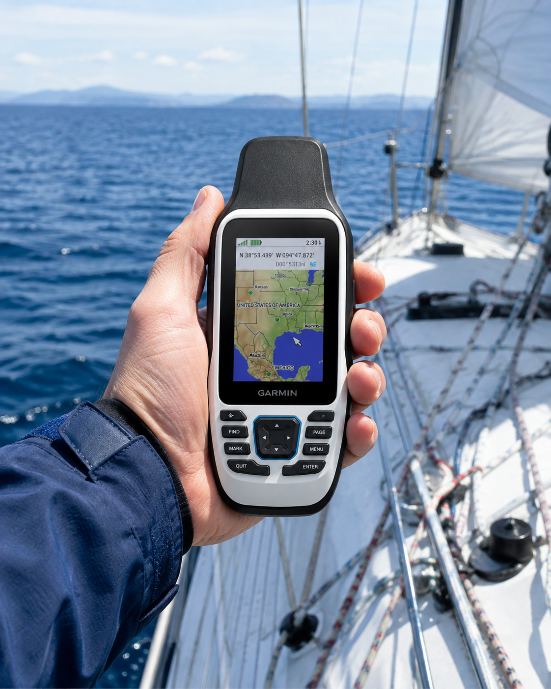 Garmin GPSMAP® 79 – GPS Portátil Marino Robusto con Brújula de 3 Ejes y Hasta 19 Horas de Autonomía