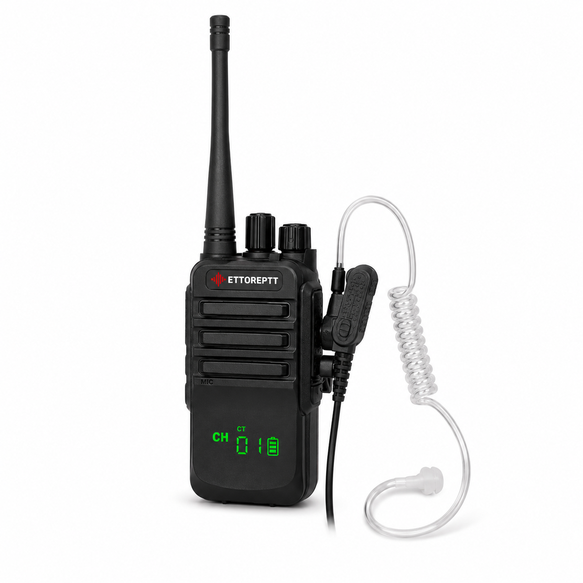 Micrófono Audífono PTT con Tubo Acústico para ET-U38 y Radios Kenwood y otras marcas K1 de 2 Pines