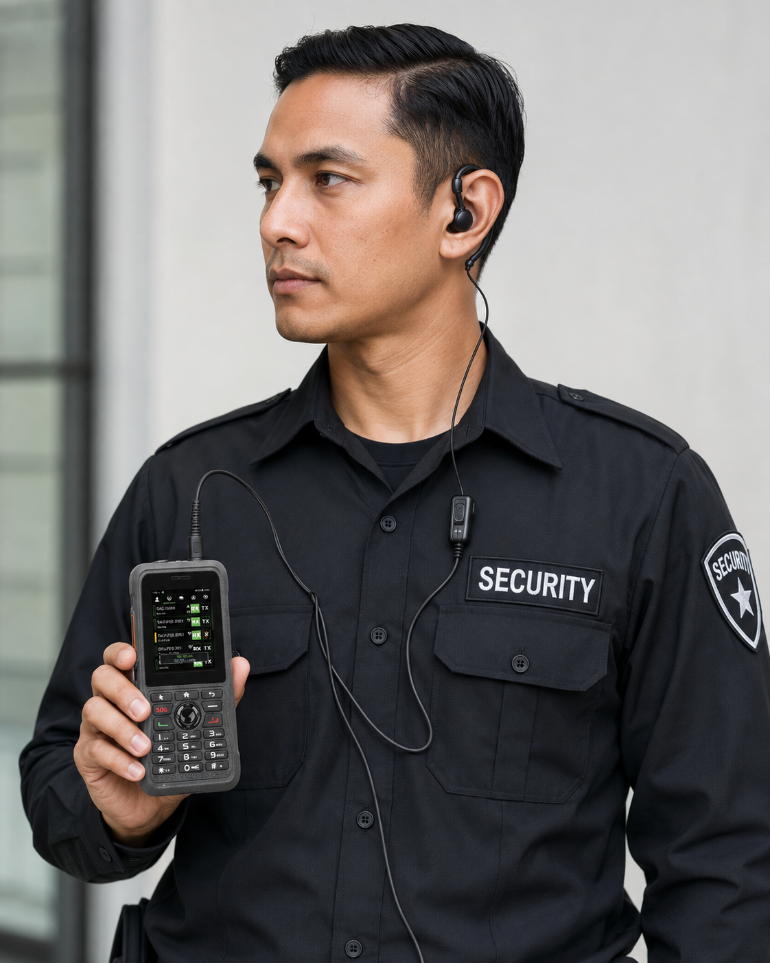 Micrófono–Audífono de Solapa con Gancho Ajustable 3.5 mm para Radios PoC NXPOC-130, RG360 y G860A