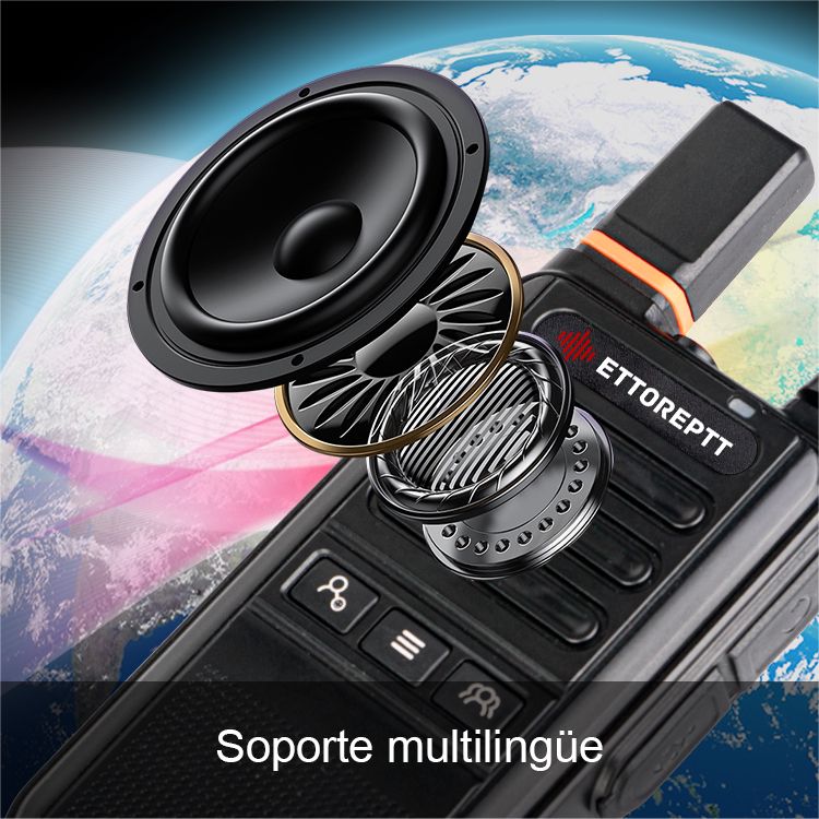 Radio POC ETTOREPTT G810A 4G Profesional con GPS, SOS y 1 Año de Servicio