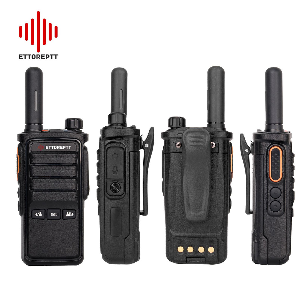 Radio POC ETTOREPTT G718A 4G Profesional con 1 Año de Servicio Incluido