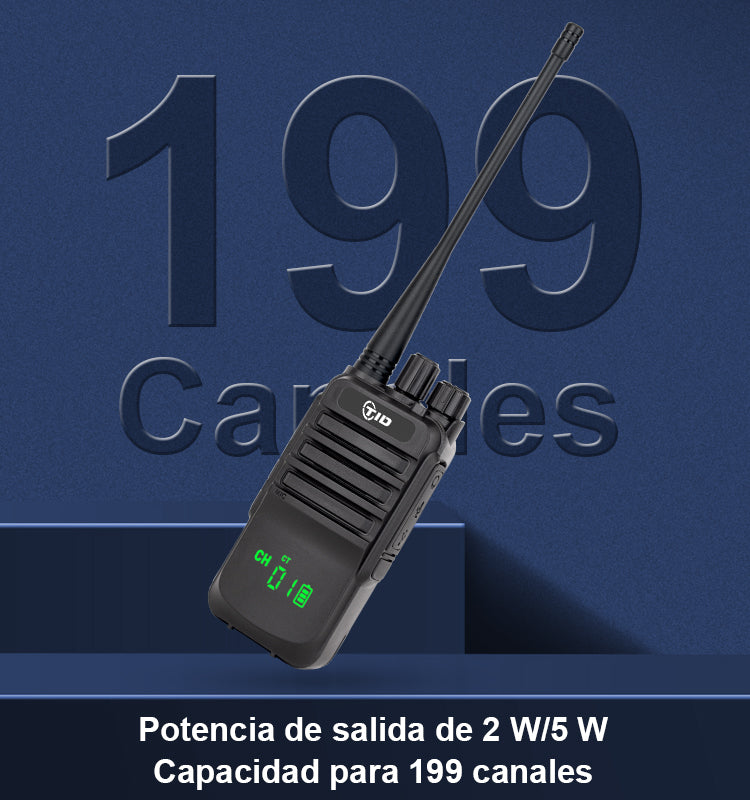 Radio Portatil ETTOREPTT ET-U38 UHF Analógico Profesional Walkie Talkie