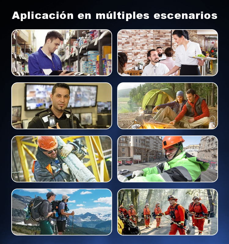 Radio Portatil ETTOREPTT ET-U38 UHF Analógico Profesional Walkie Talkie