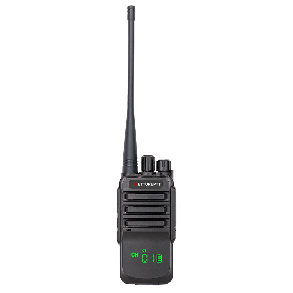 Radio Portatil ETTOREPTT ET-U38 UHF Analógico Profesional Walkie Talkie