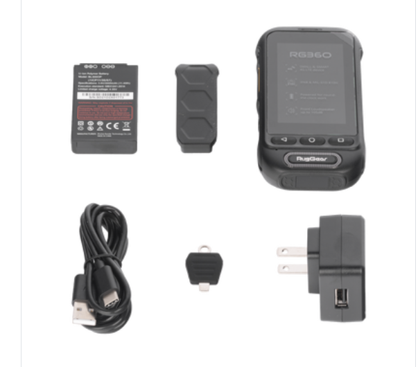 Radio POC RUGGEAR RG360 4G LTE + Celular Robusto, GPS, IP68 y 1 Año de Servicio